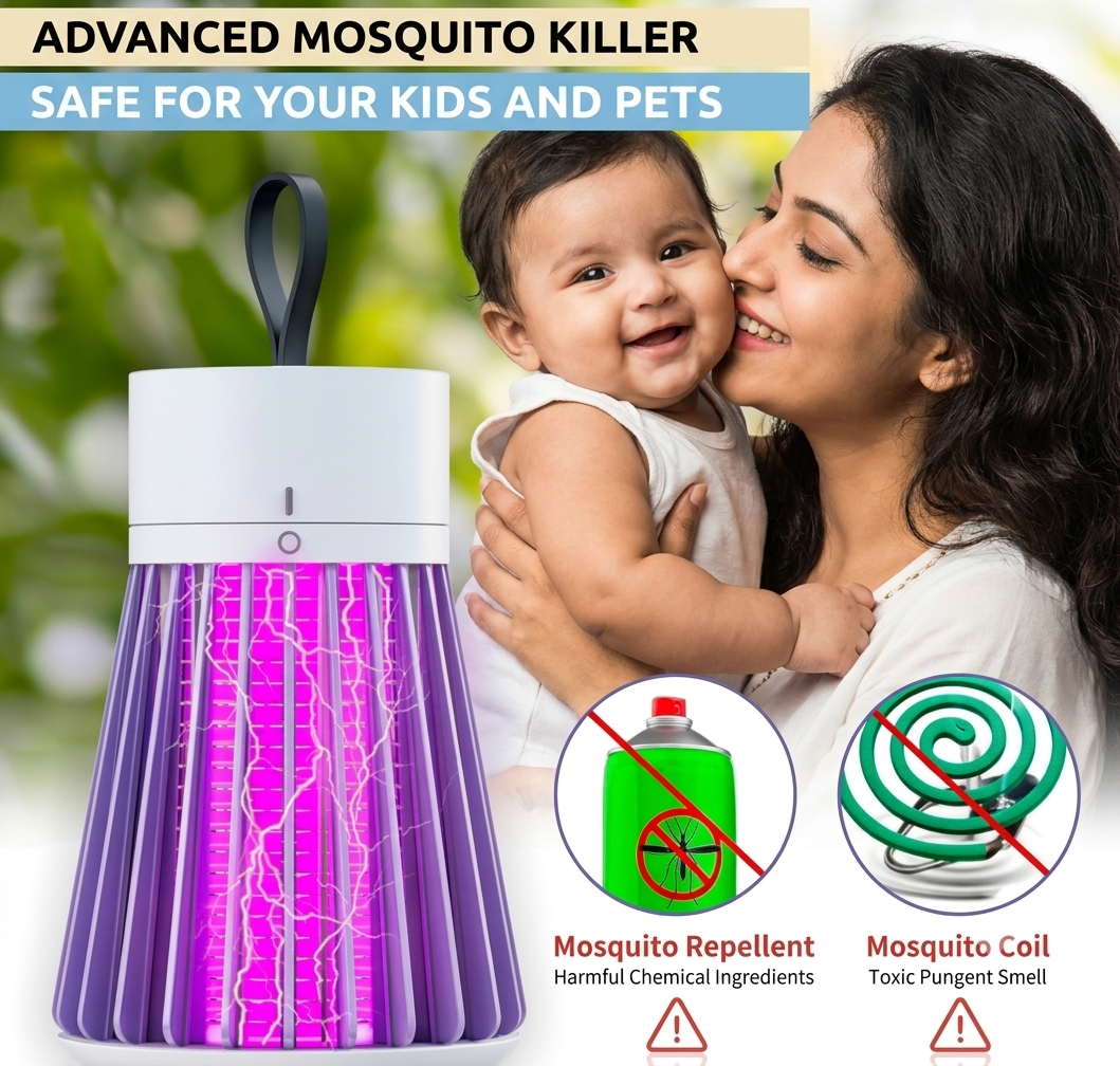 Mosquito Killer Lamp (USB Rechargeable)