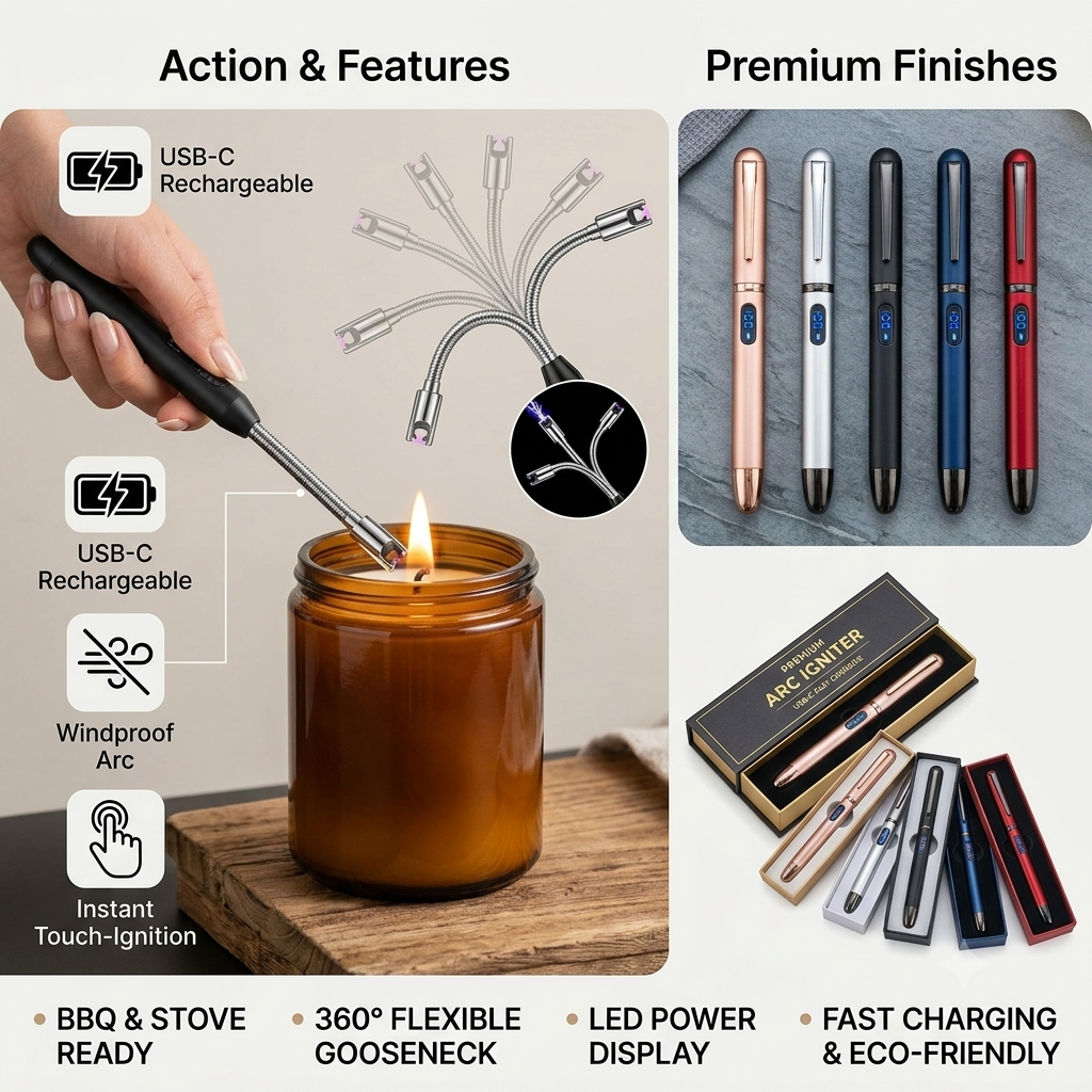 Rechargeable Electric Arc Lighter(gas)